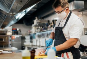 Chef Preparing Chicken