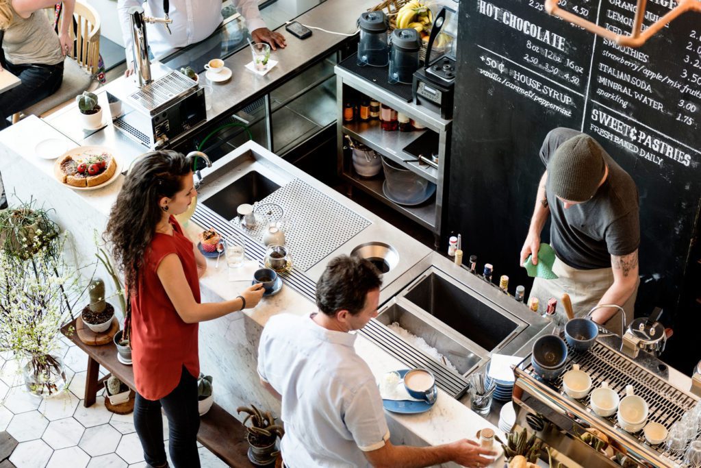 Wait Staff Waiting on Customers