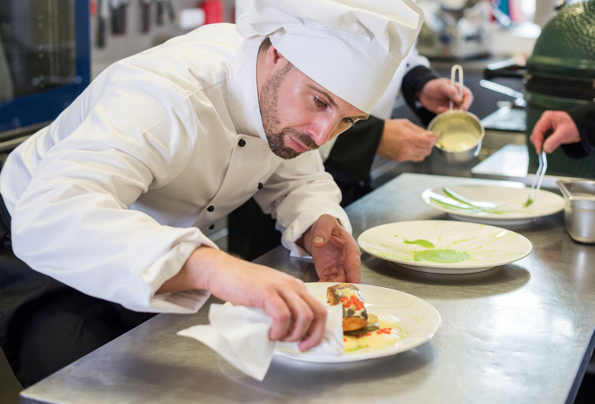 Chef Plating Food